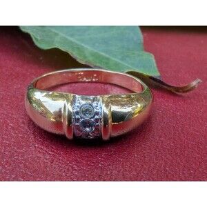 Vintage Avon Rhinestone Ring Size 6 - Romantic Gift For Women
